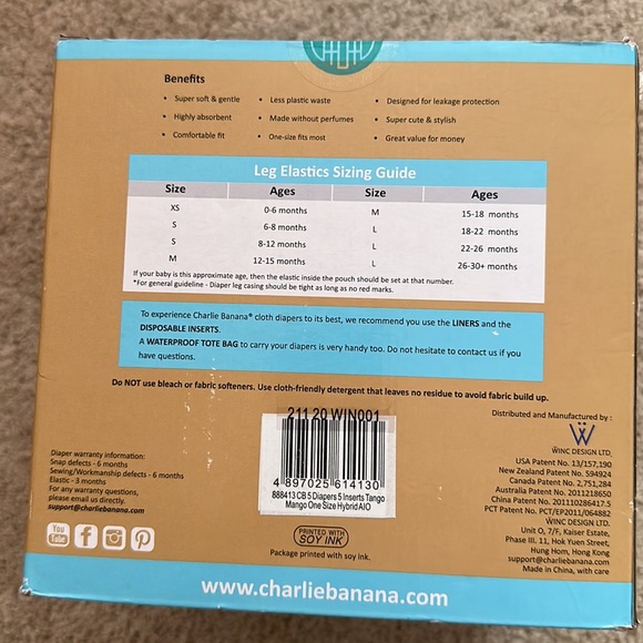 ❌SOLD❌ Cloth Diaper Bundle + Inserts - Picture 4 of 5